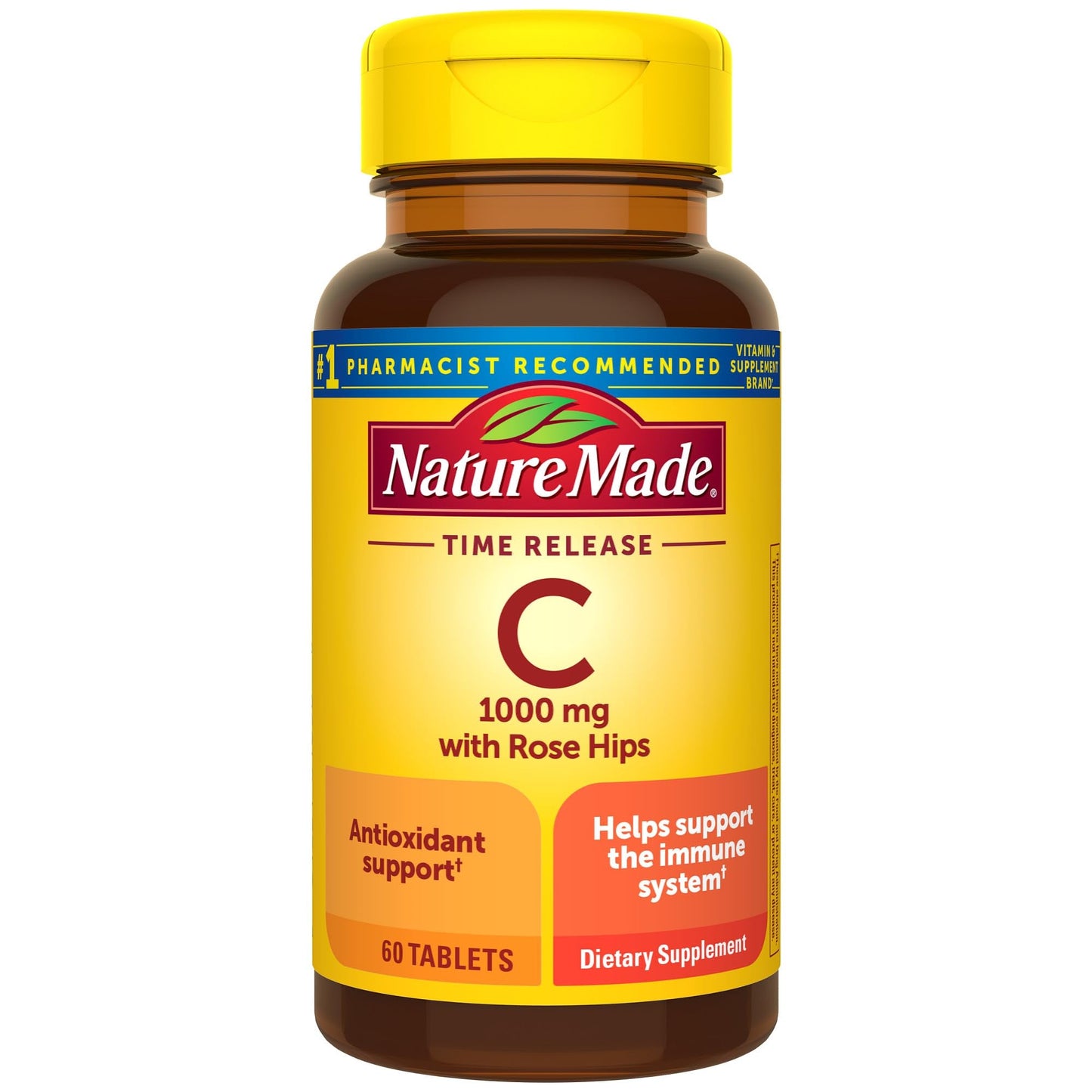 Nature Made Time Release Vitamin C 1000mg with Rose Hips | Immune Support | 60 Tablets Exp Jun/2027 - Ome's Beauty Mart