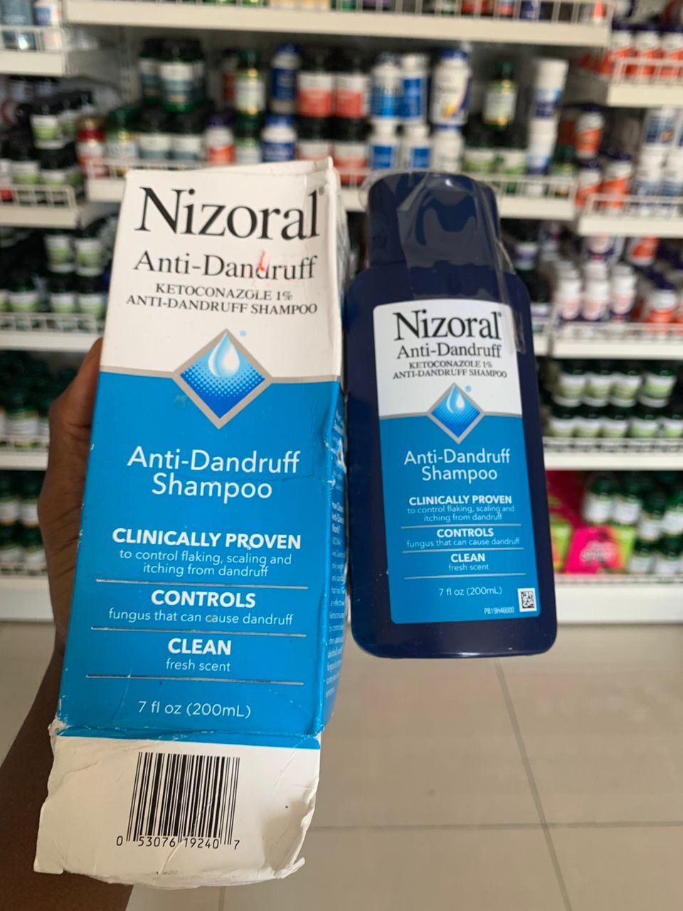 Nizoral Anti Dandruff Shampoo | 1% Ketoconazole | 7 fl.oz Exp 09/2025 * Rough paper pack - see last picture - Ome's Beauty Mart