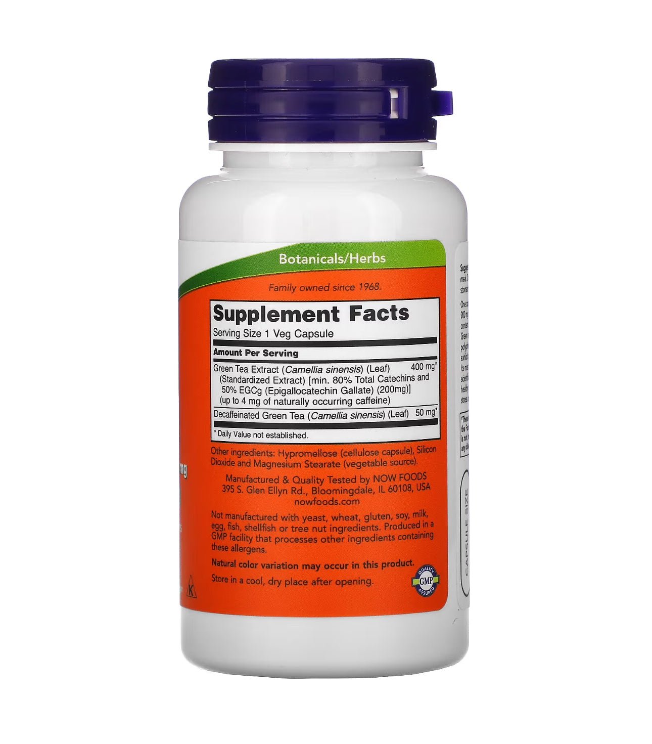 Now EGCg Green Tea Extract 400mg | Supports Cellular Health | Free Radical Scavenger | 90 Veg Capsules Exp 11/2027 - Ome's Beauty Mart