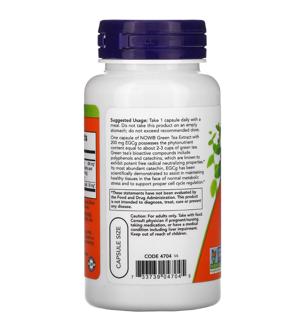 Now EGCg Green Tea Extract 400mg | Supports Cellular Health | Free Radical Scavenger | 90 Veg Capsules Exp 11/2027 - Ome's Beauty Mart