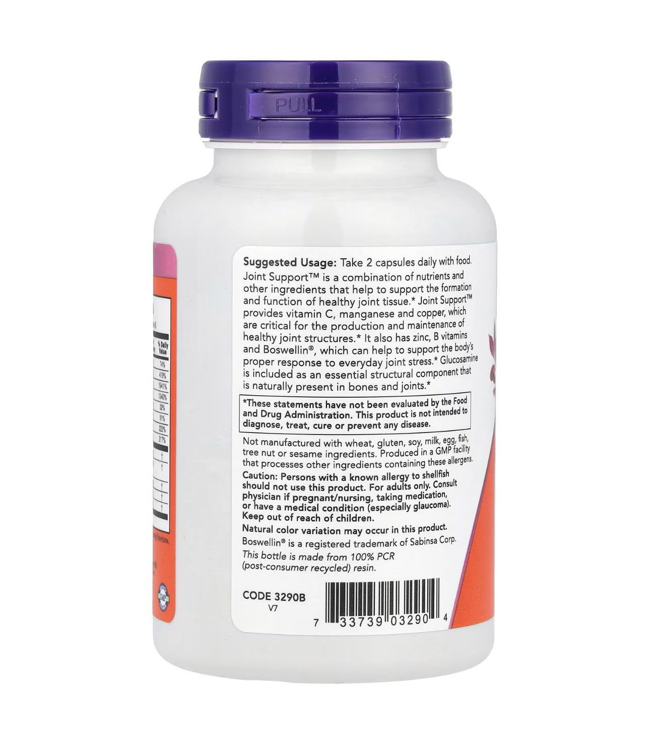 NOW Joint Support™ with Glucosamine, Boswellin® and Sea Cucumber, 90 Capsules | Supports Healthy Joint | Exp 03/2028 - Ome's Beauty Mart