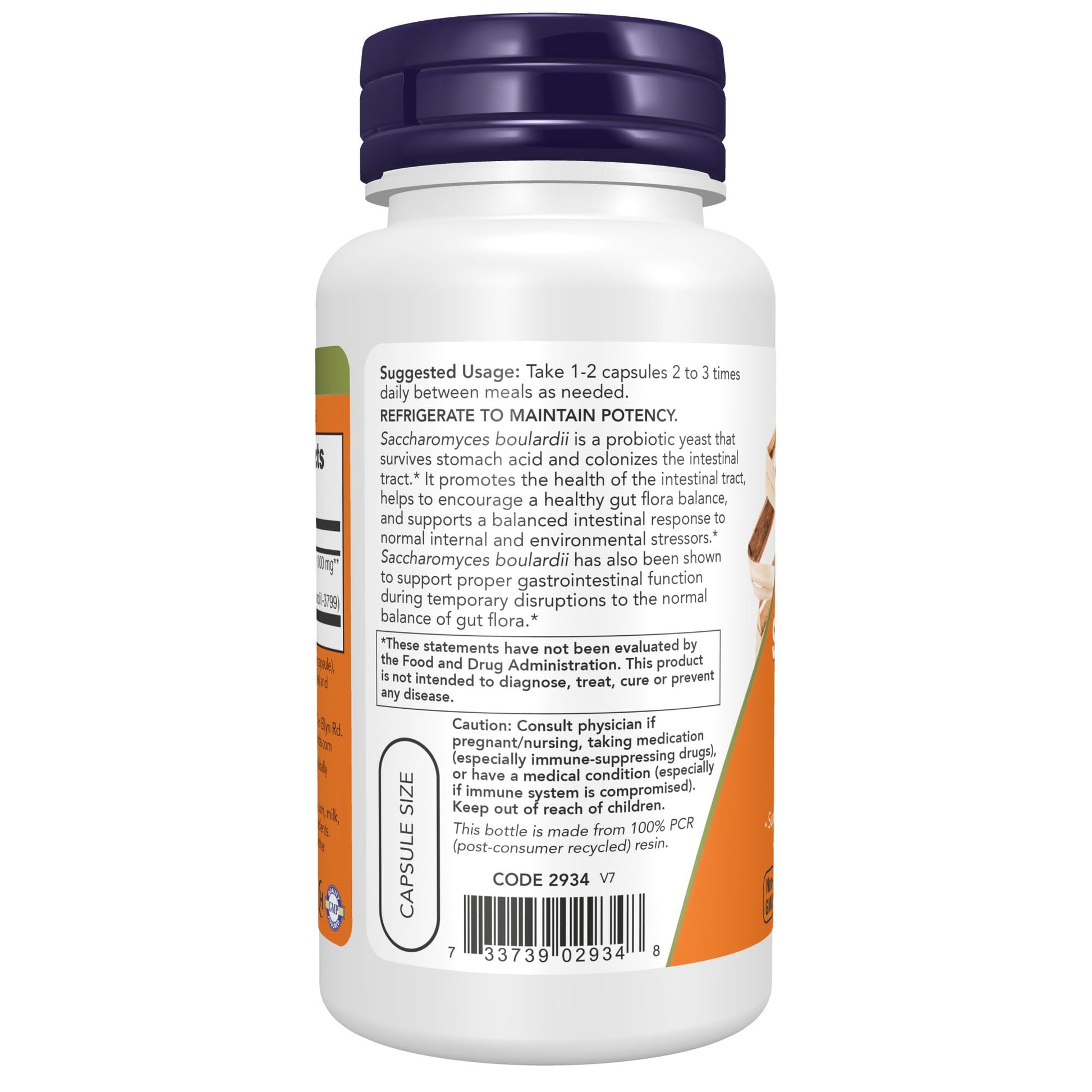 Now Saccharomyces Boulardii | Probiotic - 5 Billion CFU | 60 Veg Capsules Exp 12/2025 - Ome's Beauty Mart