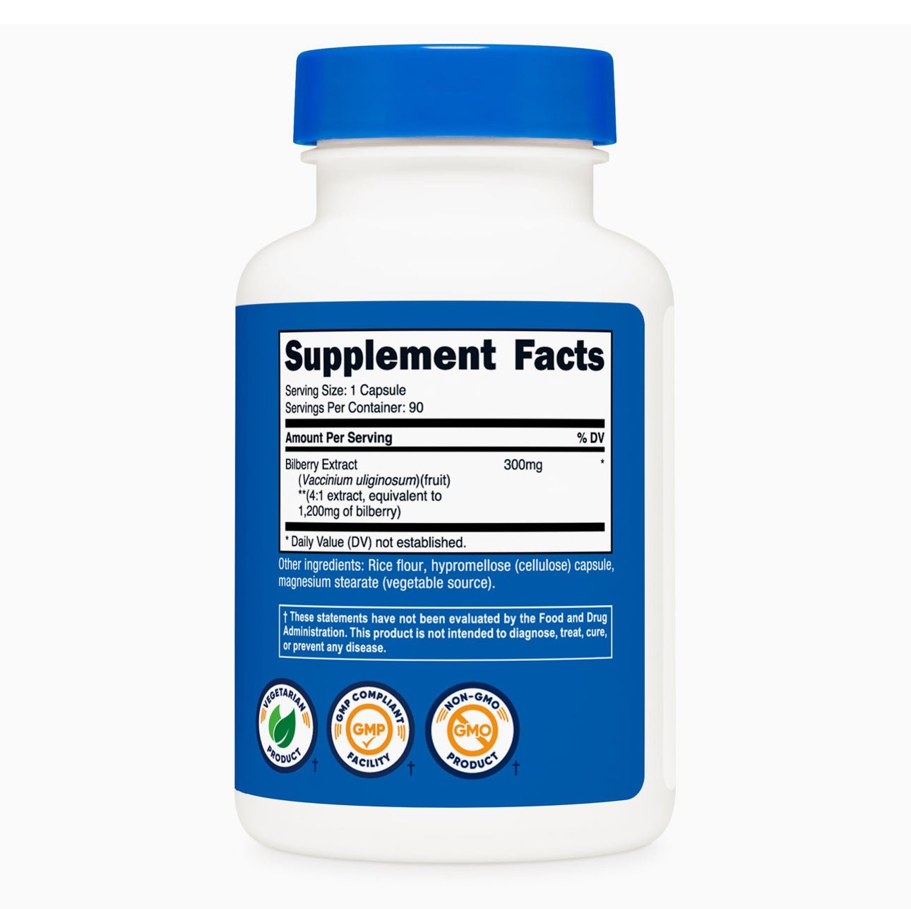 Nutricost Bilberry 1200mg | Supports Eye Health | 90 Capsules Exp 05/2027 - Ome's Beauty Mart