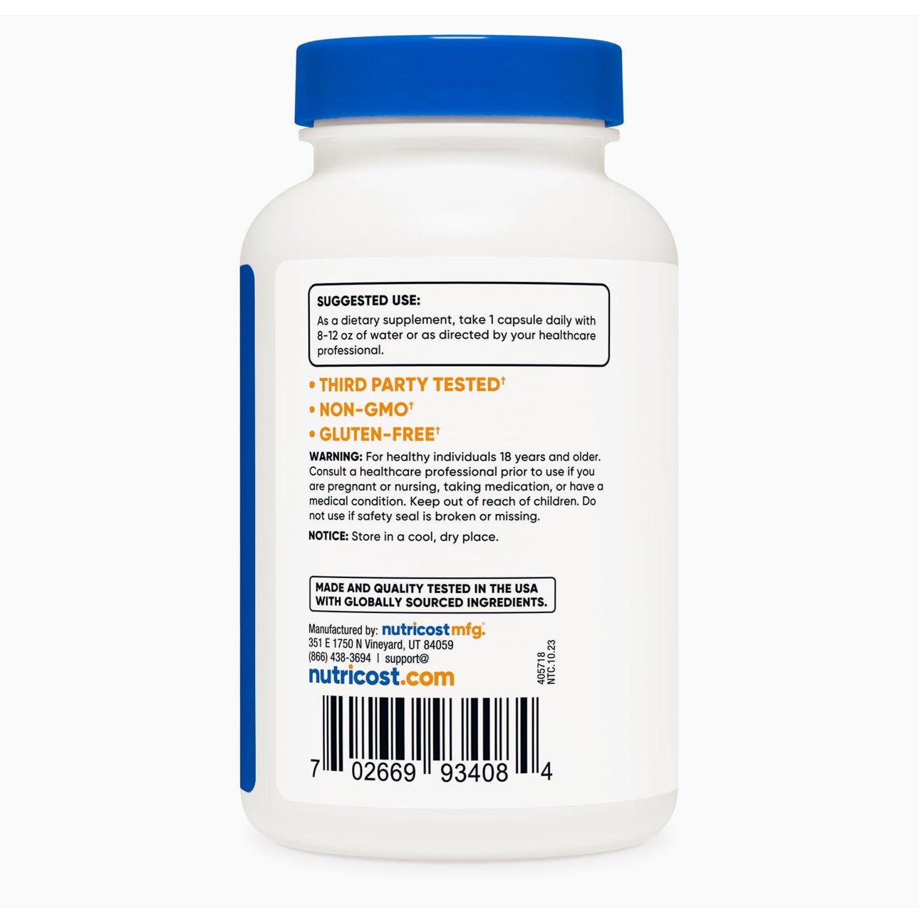 Nutricost Cranberry Extract 25,000mg with Vitamin C 45mg & Vitamin E 5mg | Urinary Tract Health | 120 Capsules Exp 07/2027 - Ome's Beauty Mart