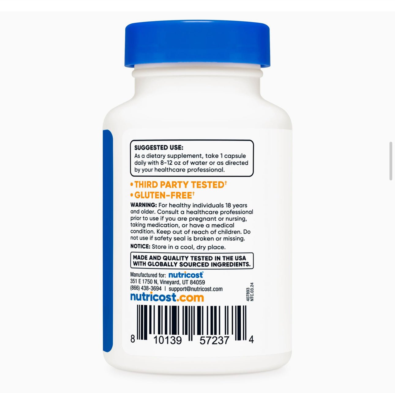 Nutricost Dihydro - Berberine 100mg 60 Capsules Exp 08/2027 - Ome's Beauty Mart