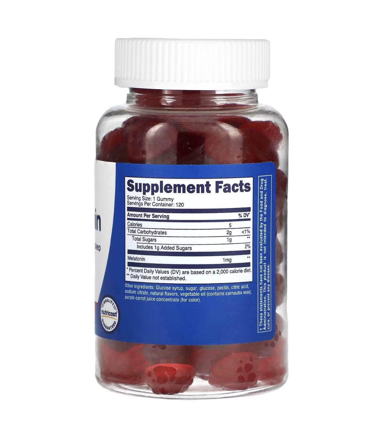 Nutricost Kids Melatonin 1mg | for Ages 4 & Above | Safe, Occasional Sleep Support For Kids | 120 Servings | Natural Flavors , 120 Gummies Exp 09/2027 - Ome's Beauty Mart