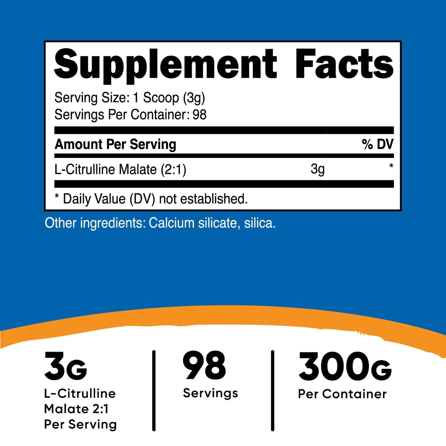 Nutricost L - Citrulline Malate 3g Powder | Supports Protein Metabolism | 98 Servings | Healthy Immune System Function | 10.7oz (300g) Exp 02/2027 - Ome's Beauty Mart