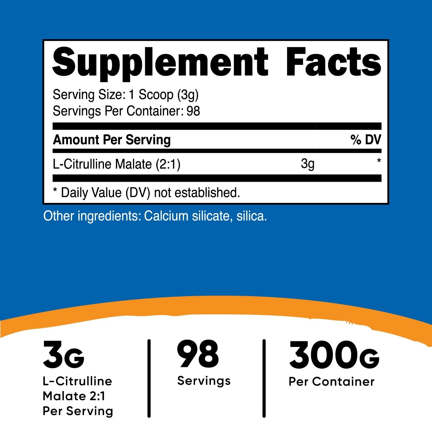 Nutricost L - Citrulline Malate 3g Powder | Supports Protein Metabolism | 98 Servings | Healthy Immune System Function | 10.7oz (300g) Exp 02/2027 - Ome's Beauty Mart