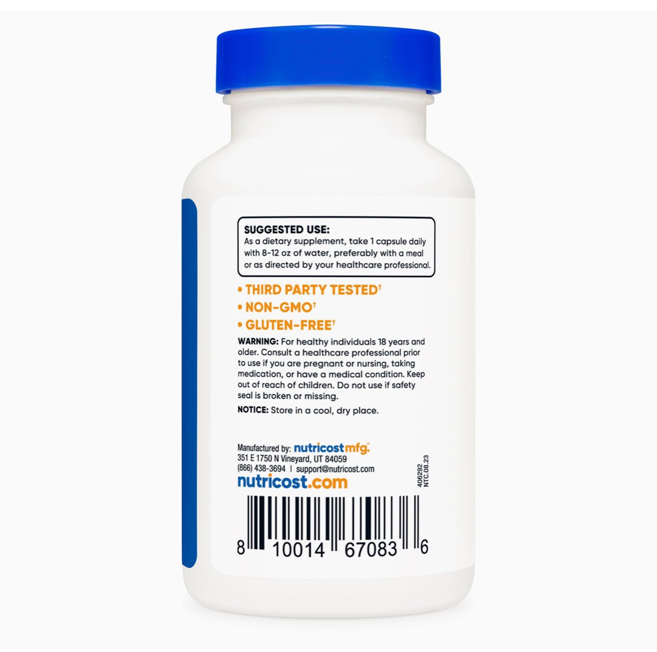 Nutricost Ox Bile Capsules 500mg 120 Capsules Exp 01/2027 - Ome's Beauty Mart