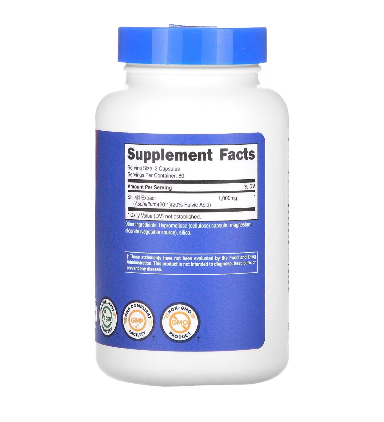 Nutricost Shilajit Capsules 1000mg | With Naturally Occurring Fulvic Acid | 120 Capsules Exp 07/2027 - Ome's Beauty Mart