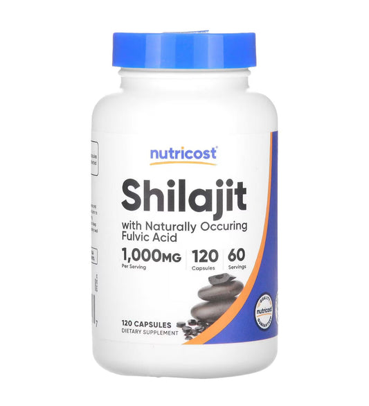 Nutricost Shilajit Capsules 1000mg | With Naturally Occurring Fulvic Acid | 120 Capsules Exp 07/2027 - Ome's Beauty Mart