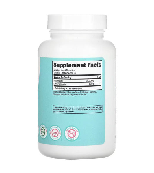 Nutricost Women Myo & D - Chiro Inositol 40:1 Ratio | Supports Hormone Balance and Healthy Ovulation | Promotes Healthy Menstrual Cycle and Ovarian Health | 120 Capsules Exp 06/2027 - Ome's Beauty Mart