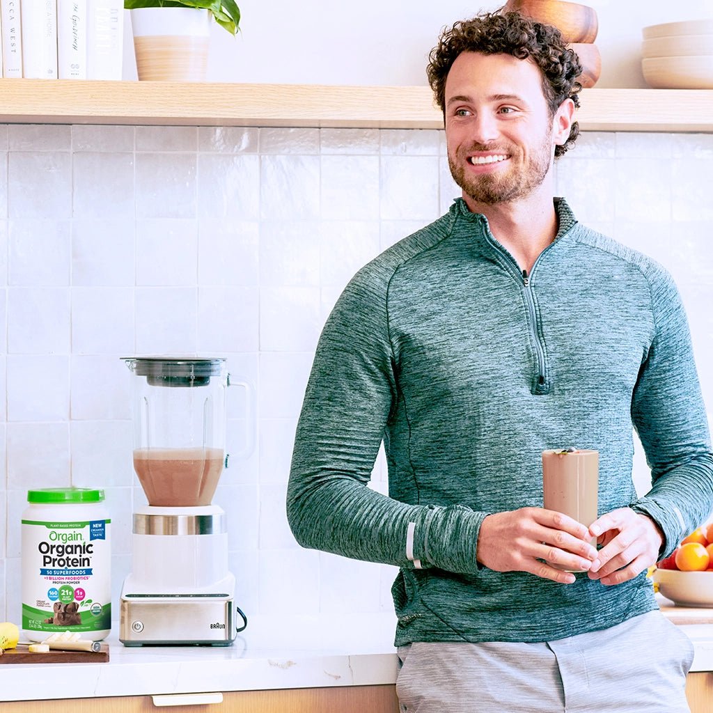 Orgain Organic Plant - Based Protein Powder with 50 Superfoods + Prebiotic | 21g Plant Protein | 24 Servings | Creamy Chocolate Fudge, 2.64lb (1.2kg) Exp 10/2025 - Ome's Beauty Mart