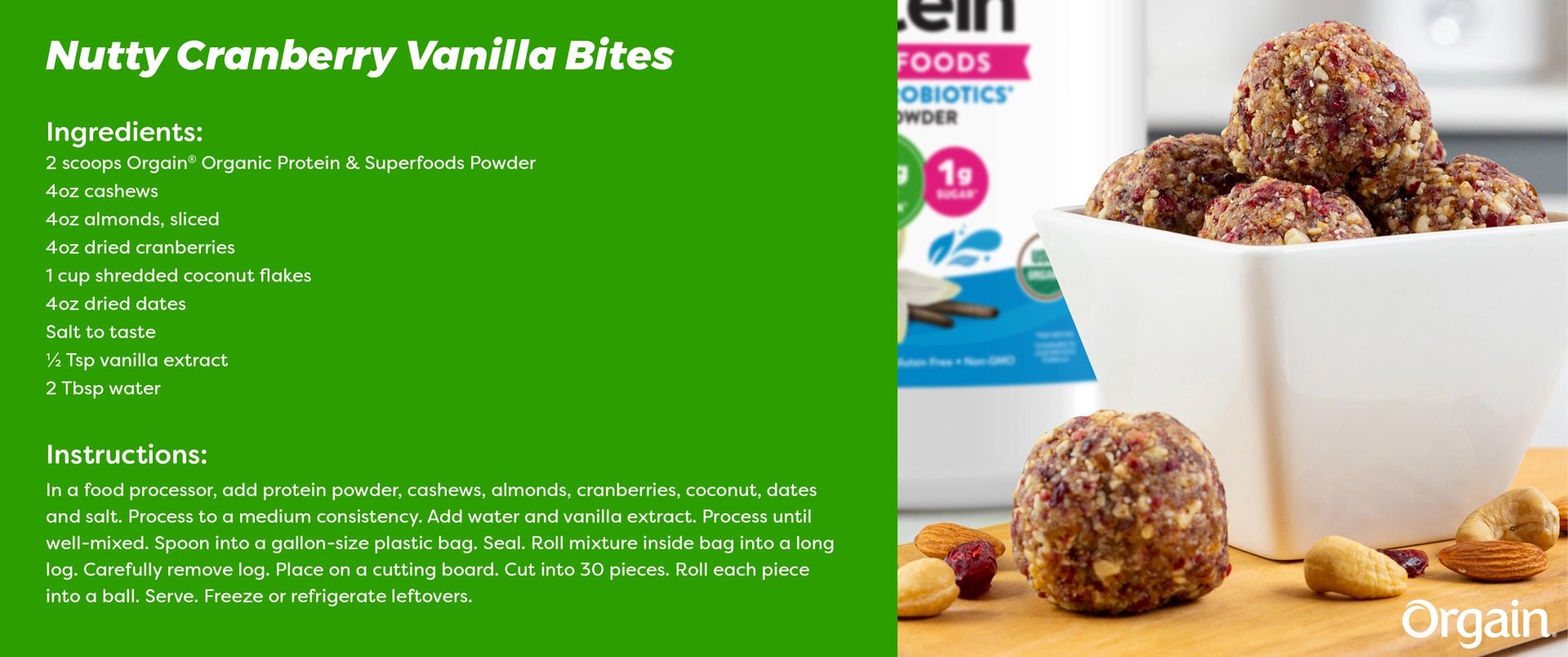 Orgain Organic Plant - Based Protein Powder with 50 Superfoods + Prebiotic | 21g Plant Protein | 24 Servings | Vanilla Bean Flavored , 2.7Lb (1.22kg) Exp 03/2026 - Ome's Beauty Mart