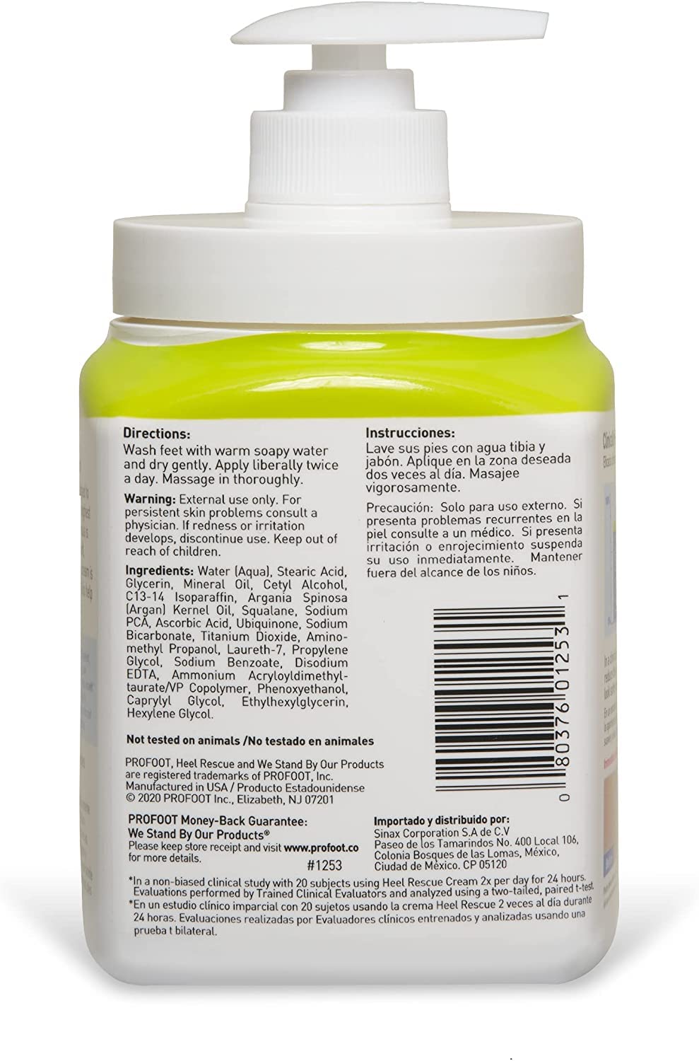 ProFoot Care Heel Rescue Foot Cream | For Cracked, Calloused, Scaly Or Dry Feet | 16 Oz-454g - Ome's Beauty Mart