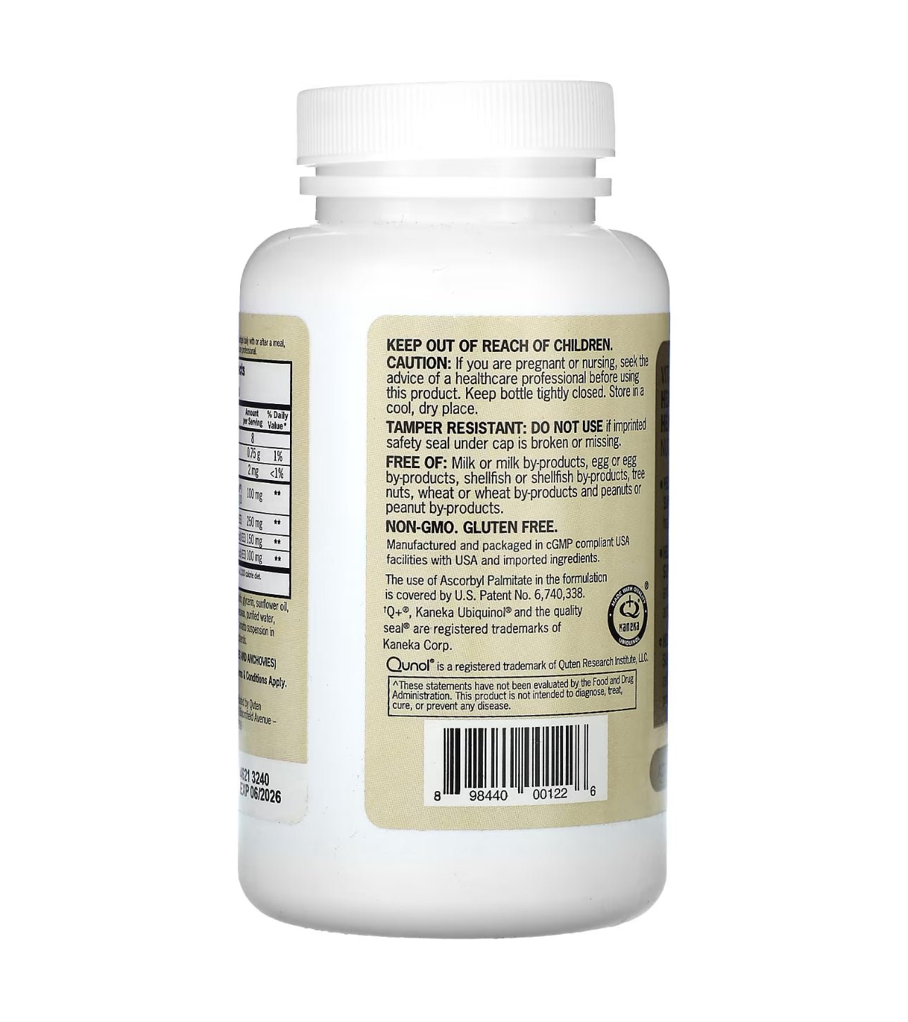 Qunol Plus Ubiquinol 100mg with Omega - 3 250mg | Antioxidant Support for Heart Health and Energy Production | Active Form of CoQ10, 90 Softgels Exp 12/2026 - Ome's Beauty Mart