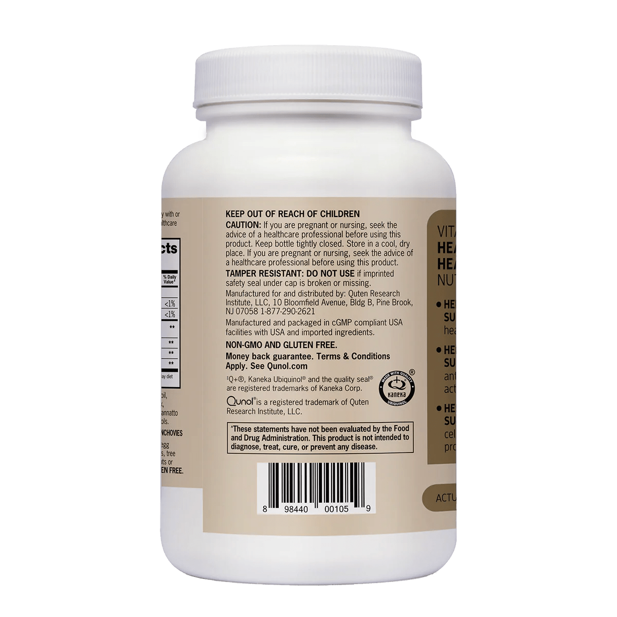 Qunol Plus - Ubiquinol 200mg + Omega-3 250mg | Extra Strength Ubiquinol | 90 Softgels Exp 05/2026 - Ome's Beauty Mart
