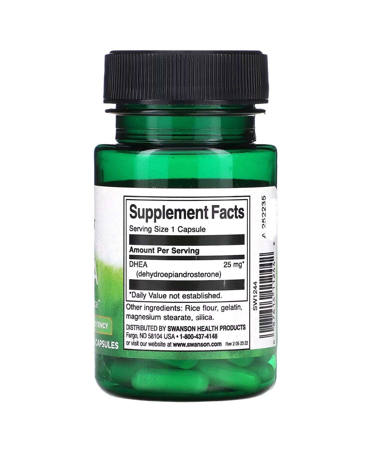 Swanson DHEA (dehydroepiandrosterone) 25mg - High Potency - 30 Capsules Exp 10/2025 - Ome's Beauty Mart