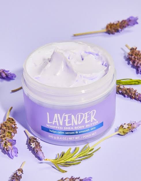 Tree Hut Lavender Whipped Shea Body Butter - Formulated With Real Sugar & Lavender Oil | Helps Calm Senses & Smooth Skin | 8.4oz / 240g - Ome's Beauty Mart