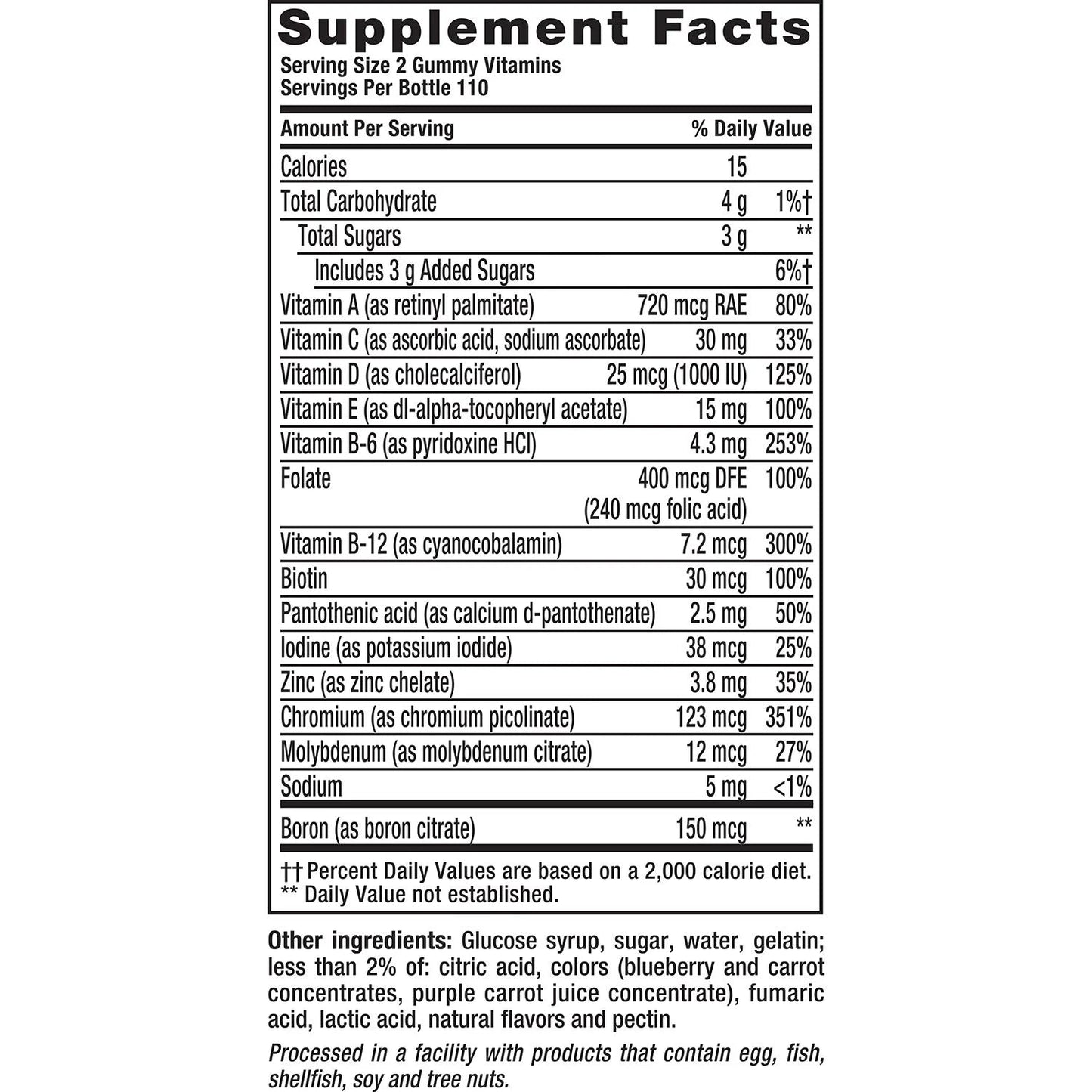 Vitafusion Gummy Vitamins for Men | Berry Flavored Daily Multivitamins for Men | 220 gummies Exp 08/2025 - Ome's Beauty Mart