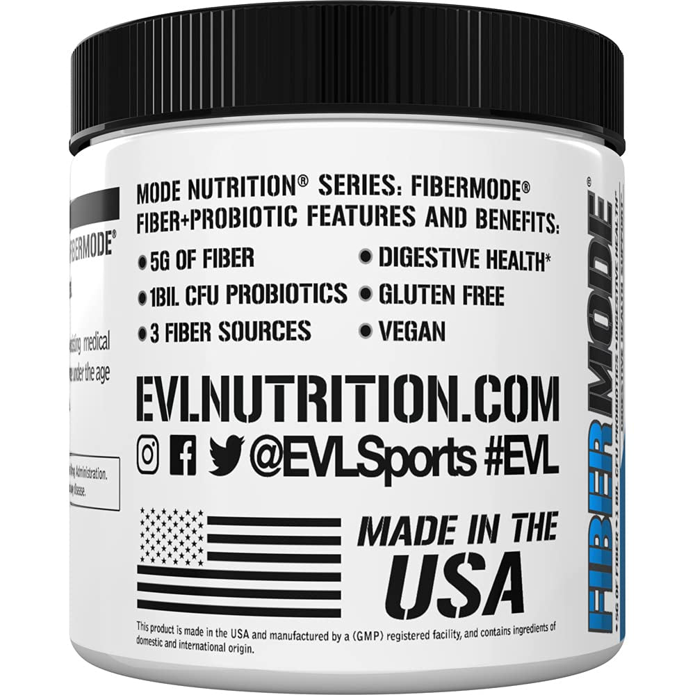 EVL FiberMode Fiber + Probiotic | Unflavored | 6.98 oz (198 g) Exp 06/2025 - Ome's Beauty Mart