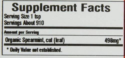 Frontier Co-Op Organic Spearmint Leaf for Spearmint Tea| 900 servings | 10 times the small size | 16oz /453g Exp 2026 - Ome's Beauty Mart