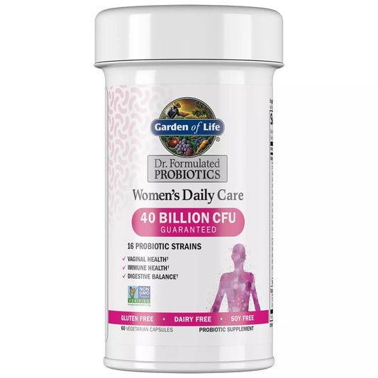 Garden of Life Dr. Formulated Probiotics Women's Daily Care 40 Billion CFU 60 Capsules - Ome's Beauty Mart