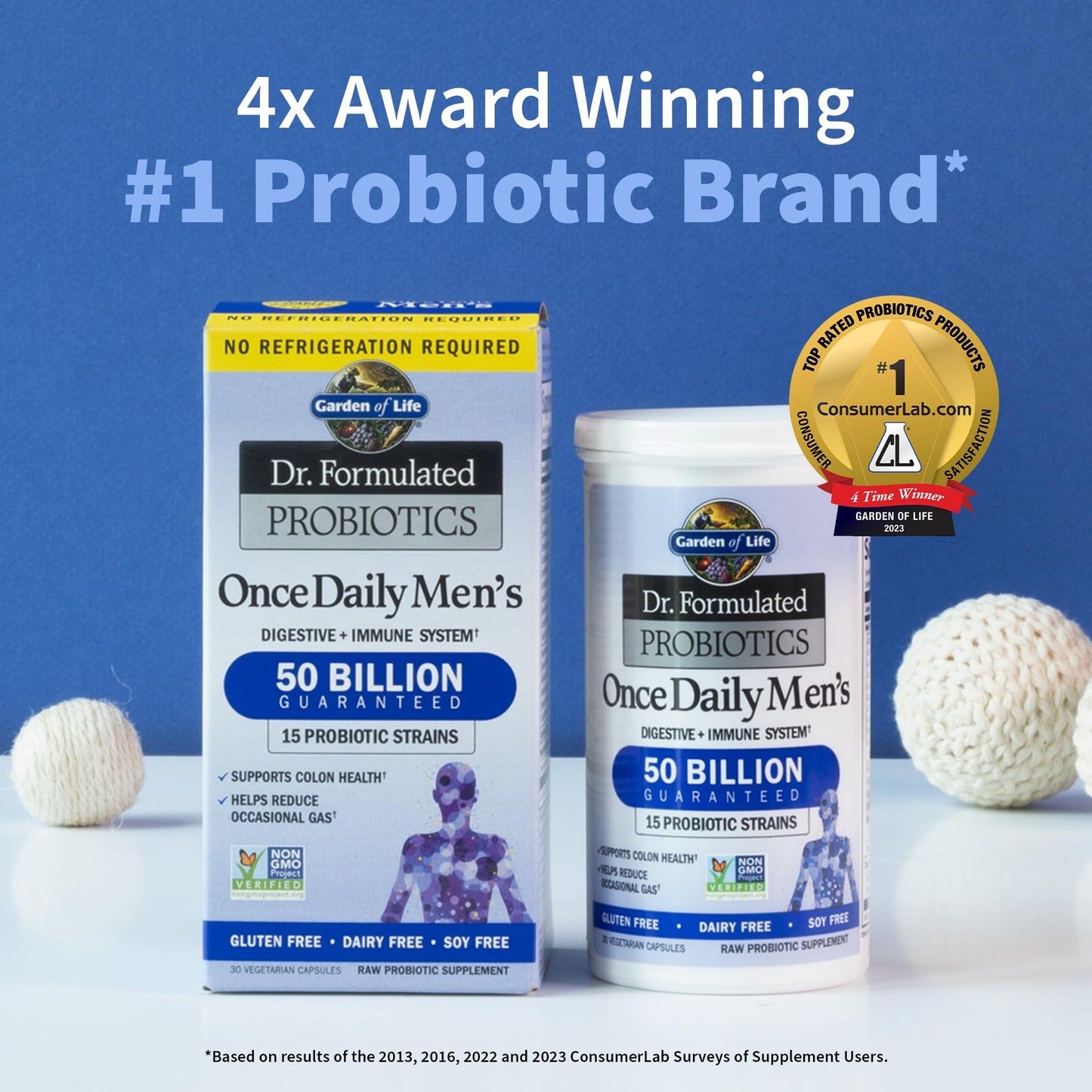 Garden of Life Probiotics for Men Dr Formulated Once Daily Men’s | 50 Billion CFU | 15 Probiotics Strains | 30 Capsules - Ome's Beauty Mart