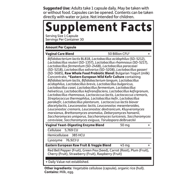 Garden of Life Raw Probiotics Vaginal Care - Ome's Beauty Mart