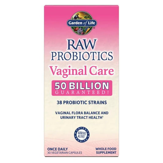 Garden of Life - RAW Probiotics Women's Vaginal Care - 30 Vegetarian Capsules (Refrigerate after opening) - Ome's Beauty Mart