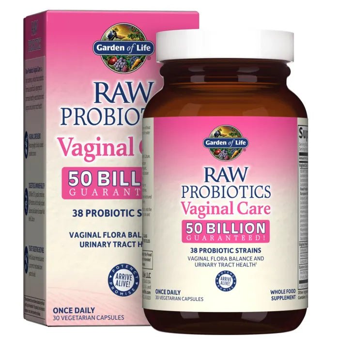 Garden of Life - RAW Probiotics Women's Vaginal Care - 30 Vegetarian Capsules (Refrigerate after opening) - Ome's Beauty Mart