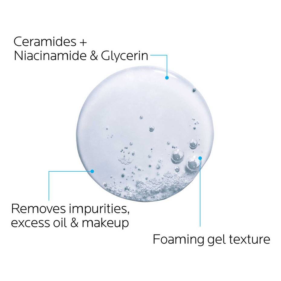 La Roche-Posay Toleriane Purifying Foaming Facial wash - Ome's Beauty Mart