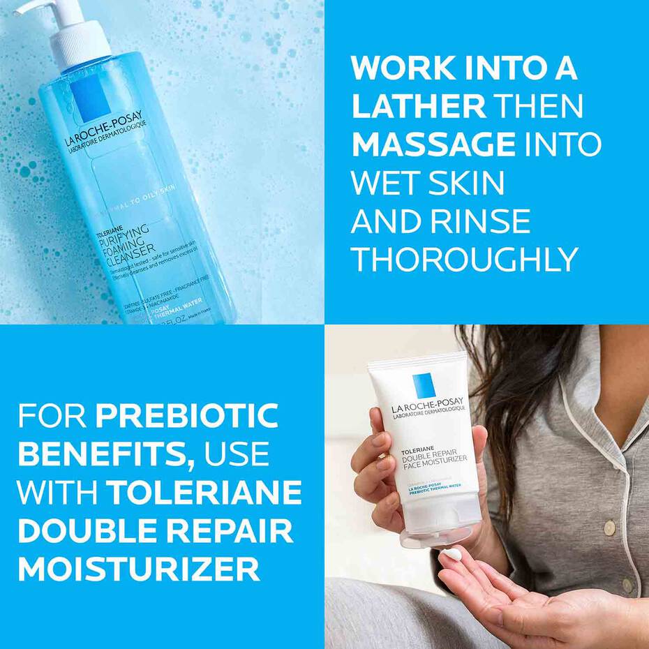 La Roche-Posay Toleriane Purifying Foaming Facial wash - Ome's Beauty Mart