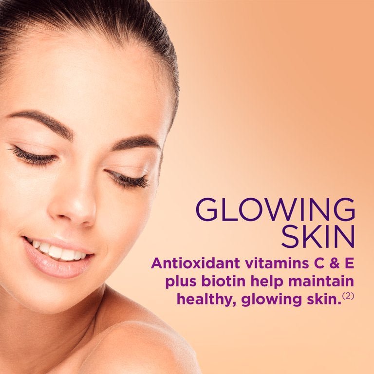 Nature's Bounty Optimal Solutions Hair Skin and Nails Gummy Vitamins With Biotin, 80 Ct - Ome's Beauty Mart