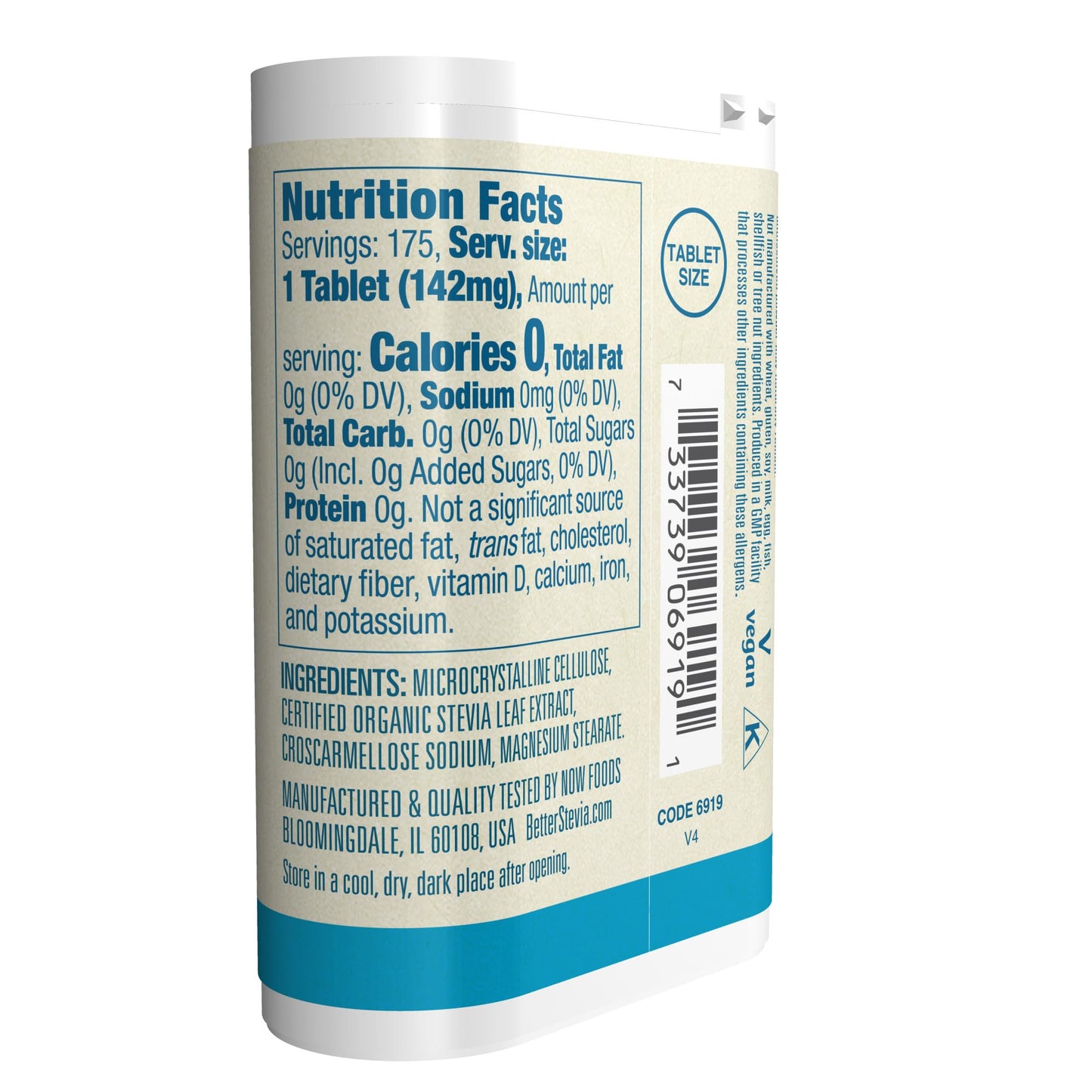 NOW Better Stevia Instant Tabs| Zero-Calorie Sweetener| Sugar Substitute | Great for Diabetics| Exp Aug 2026 | 175 Tablets - Ome's Beauty Mart