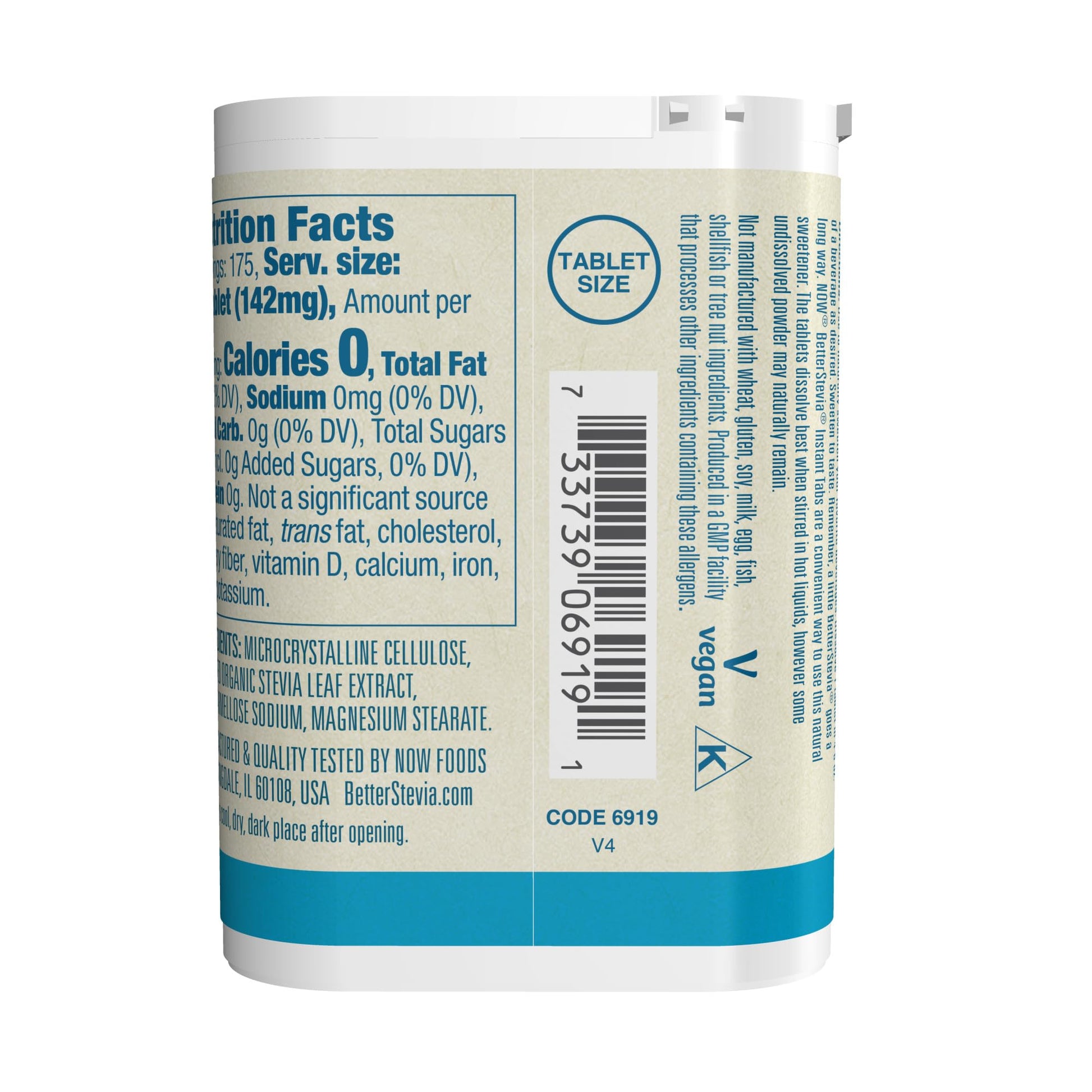 NOW Better Stevia Instant Tabs| Zero-Calorie Sweetener| Sugar Substitute | Great for Diabetics| Exp Aug 2026 | 175 Tablets - Ome's Beauty Mart