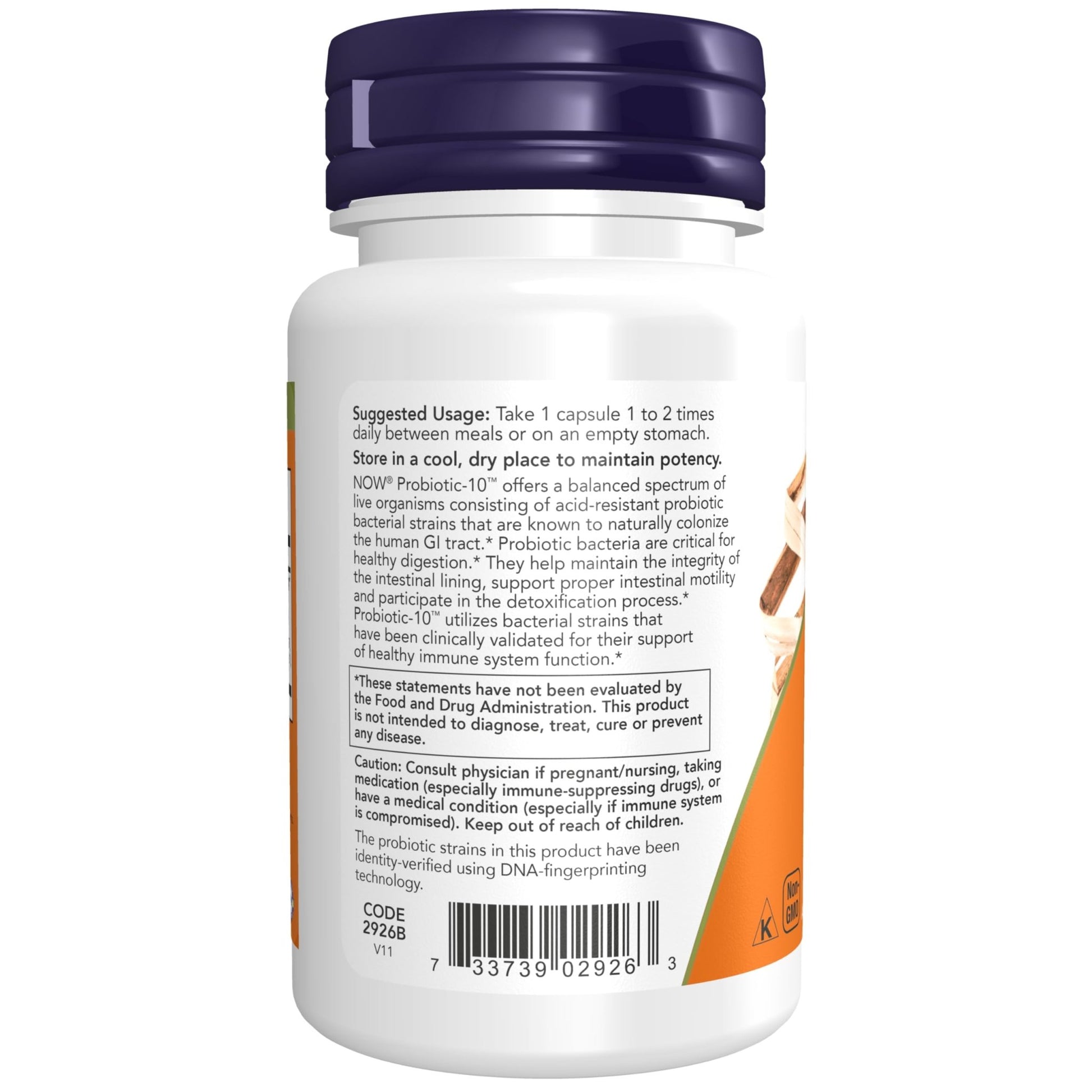 NOW Probiotic-10 25 Billion CFU | 10 Probiotic Strains | Healthy Intestinal Flora | 50 Veg Capsules - Ome's Beauty Mart