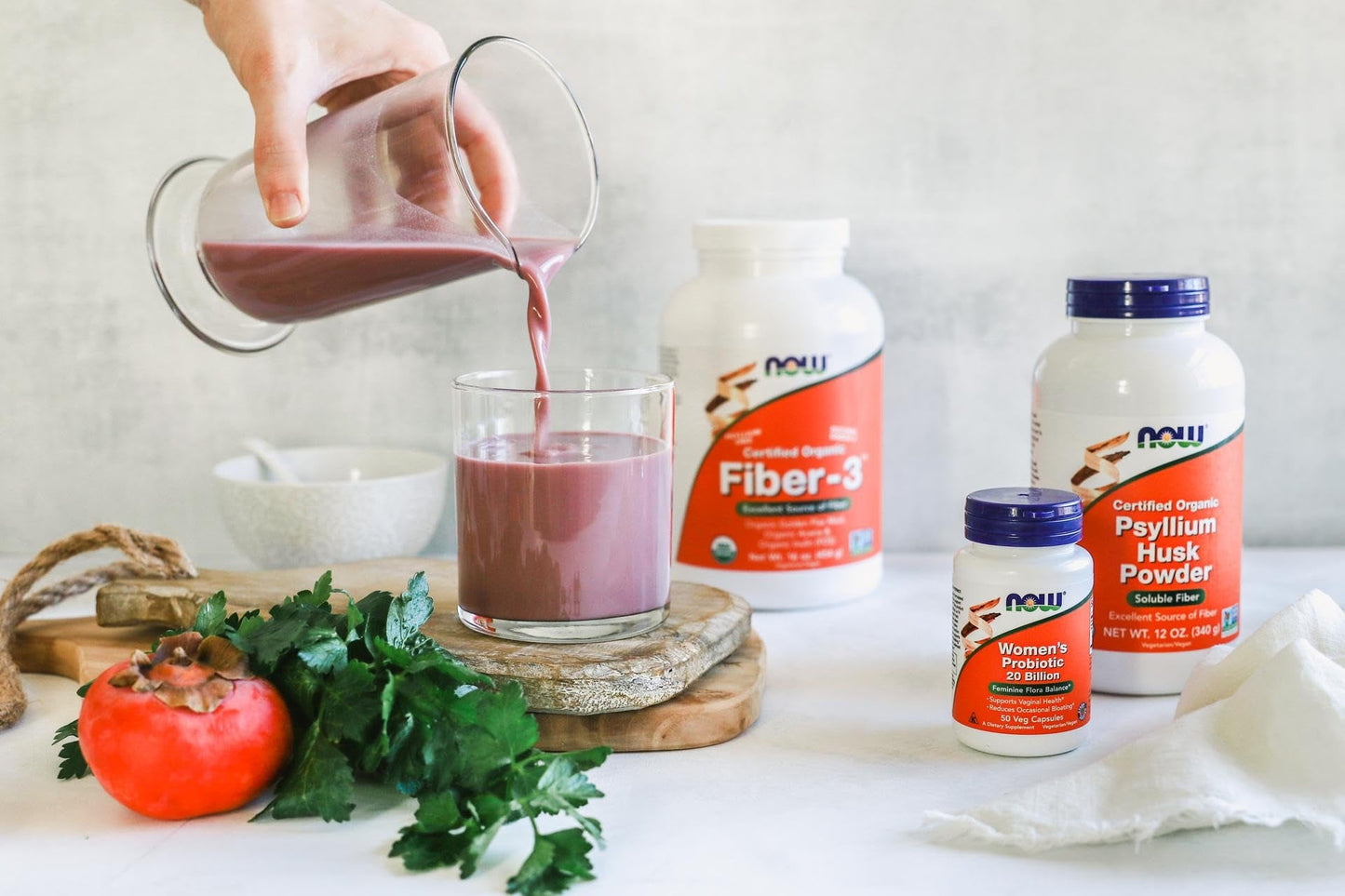 NOW Psyllium Husk Powder Soluble Fiber, 12oz/340g Exp 07/2026 - Ome's Beauty Mart