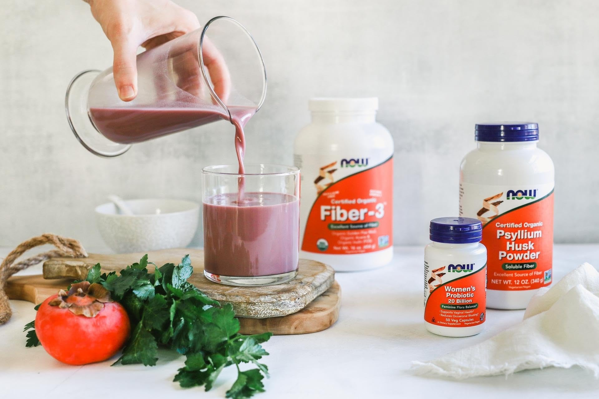 NOW Psyllium Husk Powder Soluble Fiber, 12oz/340g Exp 07/2026 - Ome's Beauty Mart