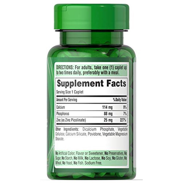Puritan's Pride Zinc Picolinate 25 mg - Ome's Beauty Mart