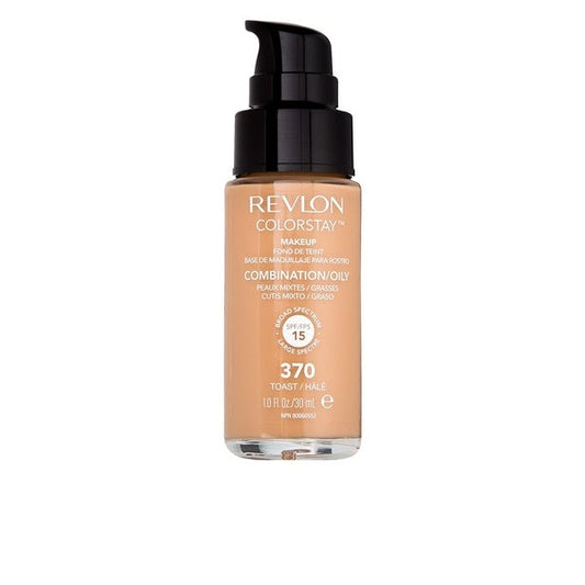 REVLON COLORSTAY FOUNDATION FOR COMBINATION/OILY SKIN, 370 TOAST - Ome's Beauty Mart