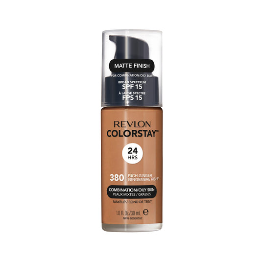 REVLON COLORSTAY FOUNDATION FOR COMBINATION/OILY SKIN, 380 RICH GINGER - Ome's Beauty Mart