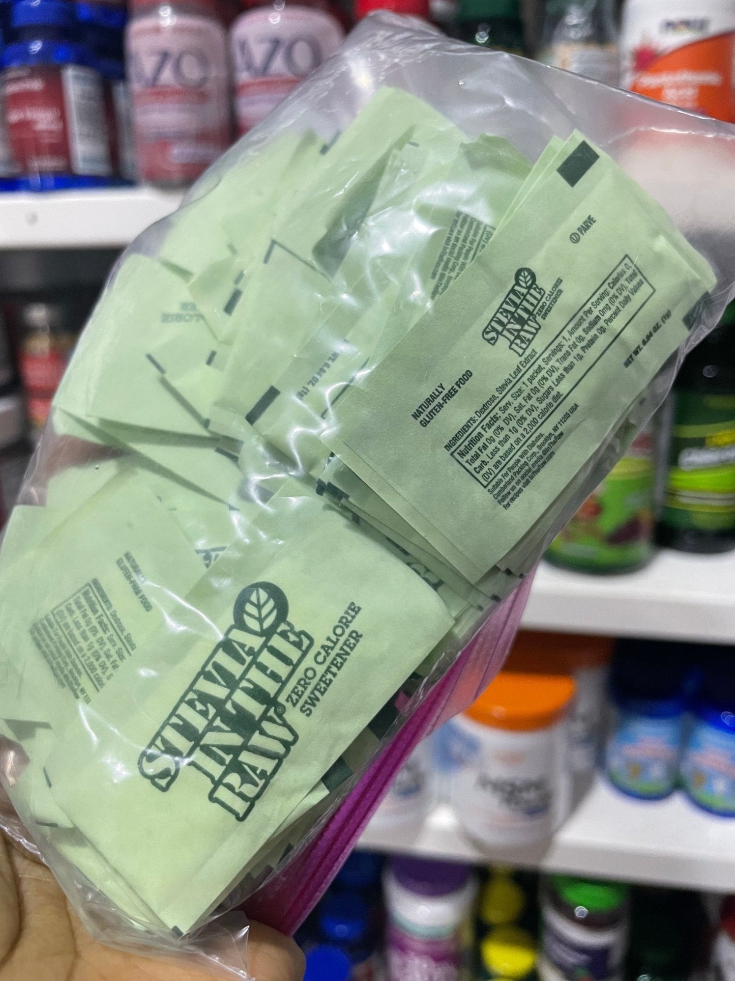 Stevia In The Raw :Plant Based -Sugar Substitute, Sugar-Free Sweetener Suitable For Diabetics. 100 packets - Ome's Beauty Mart