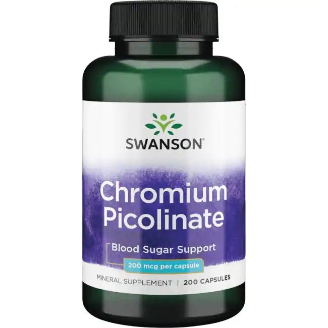 Swanson Chromium Picolinate 200 Capsules - Ome's Beauty Mart