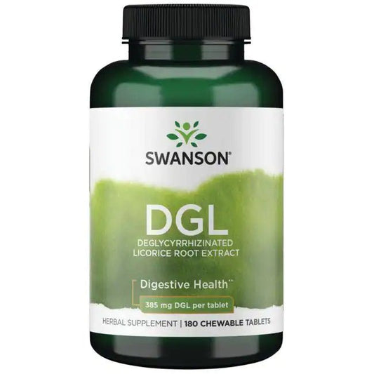 Swanson DGL Deglycyrrhizinated Licorice Root Extract - 180 Chewable Tablets - Ome's Beauty Mart