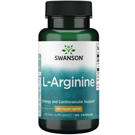 Swanson L-Arginine 500mg 100 Capsules - Ome's Beauty Mart