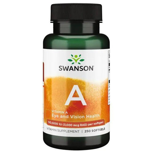 Swanson Vitamin A (10,000 IU/3000mcg per serving) 250 Tablets - Ome's Beauty Mart