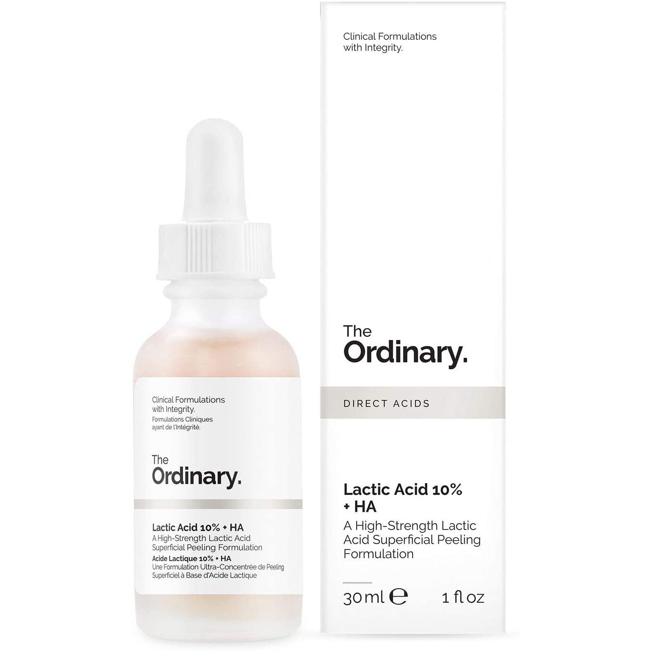 THE ORDINARY LACTIC ACID 10% + HA 2% 30ML - Ome's Beauty Mart