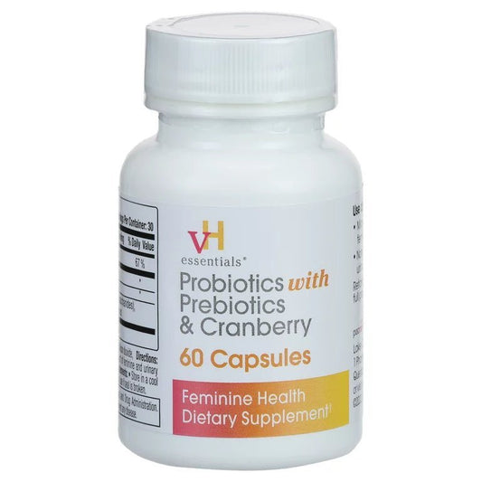 VH Essential Probiotics With Prebiotics & Cranberry Capsules - 60 Capsules - Ome's Beauty Mart