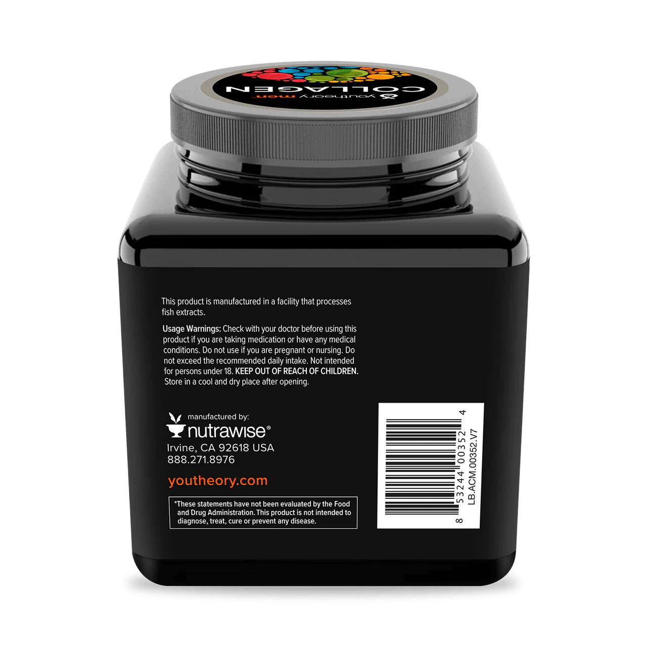 Youtheory Collagen for Men | With Biotin, Vitamin C and 18 Amino Acids, Gluten-Free Hydrolyzed Collagen | 160 Capsules Exp 06/2026 - Ome's Beauty Mart